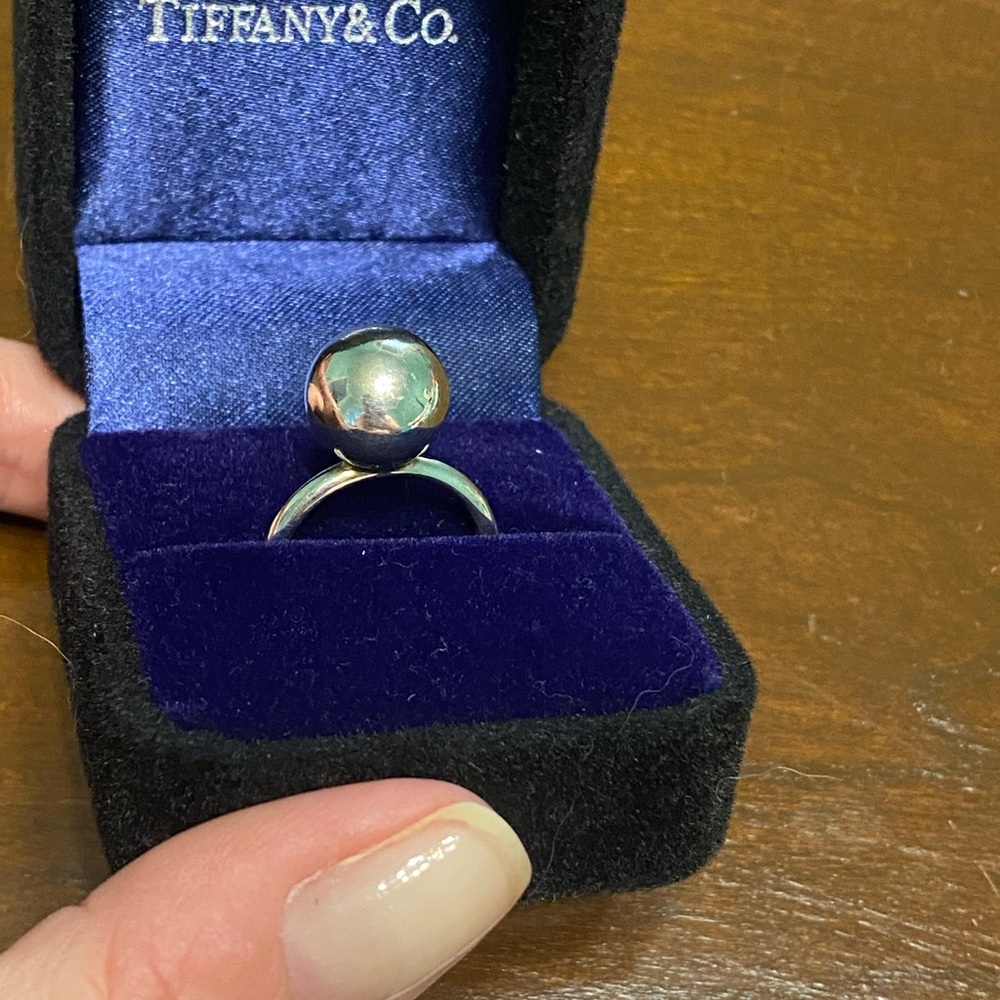 Tiffany Hardware Ball Sterling Silver Ring